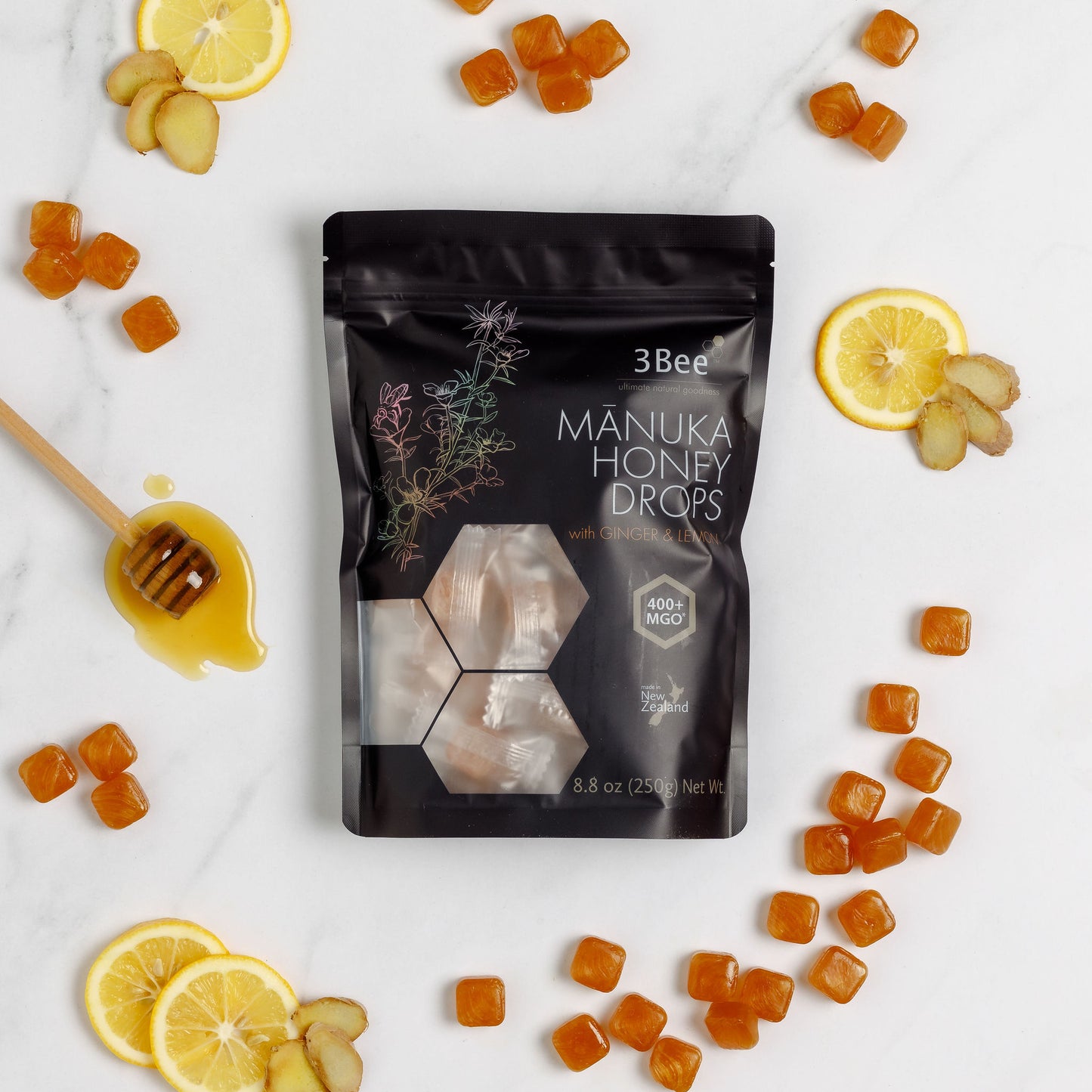 Mānuka Honey  Drops with Ginger & Lemon MOST POPULAR PRODUCT*** (7971780624678)